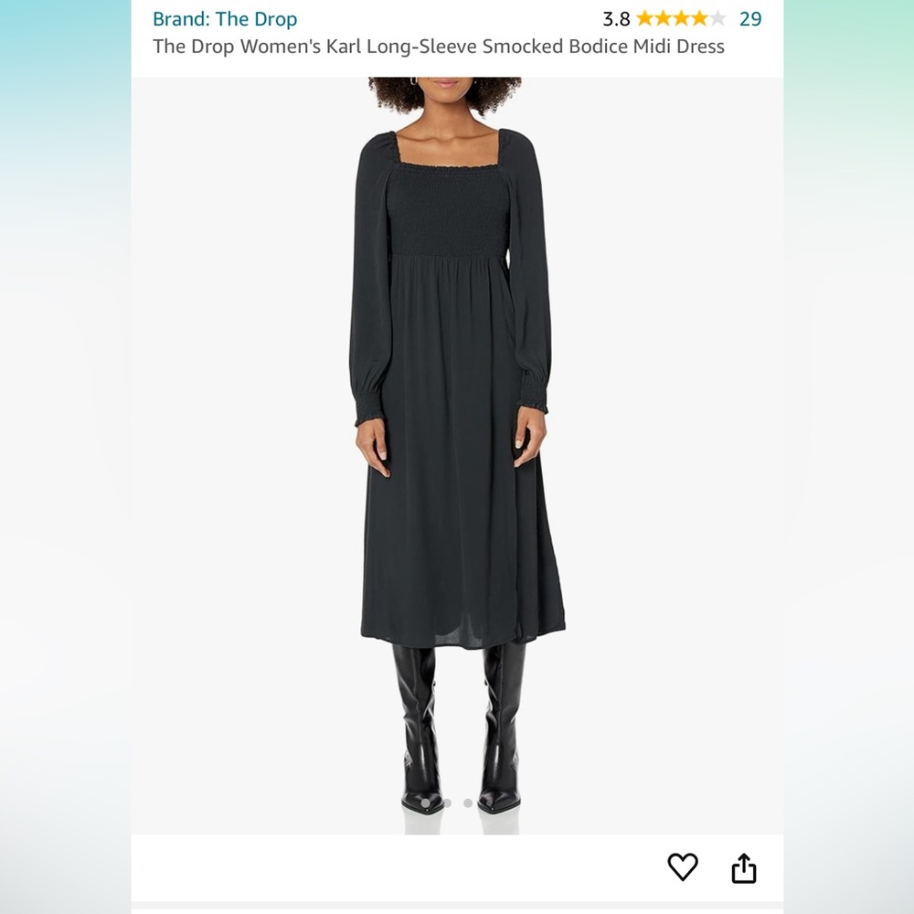 Amazon smocked bodice midi dress